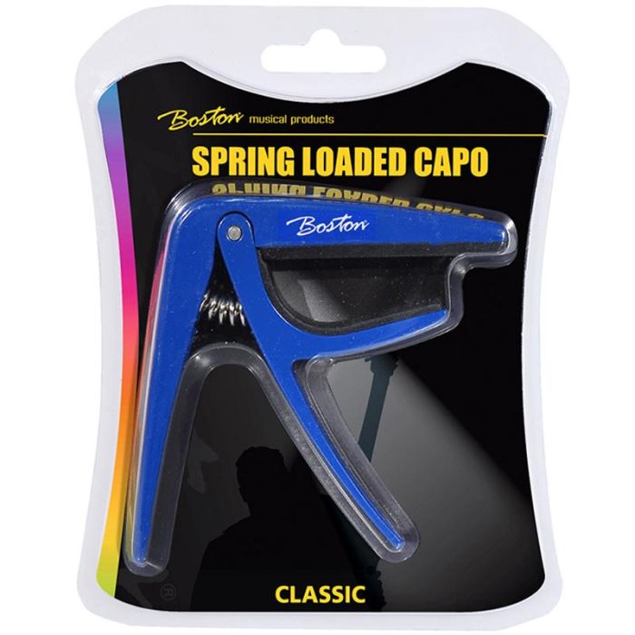 Zils kapodasters klasiskajai ģitārai Boston BC-86-BL