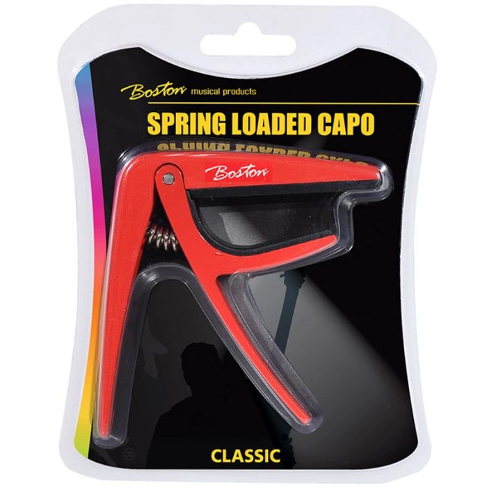 Sarkans kapodasters klasiskajai ģitārai Boston BC-86-RD