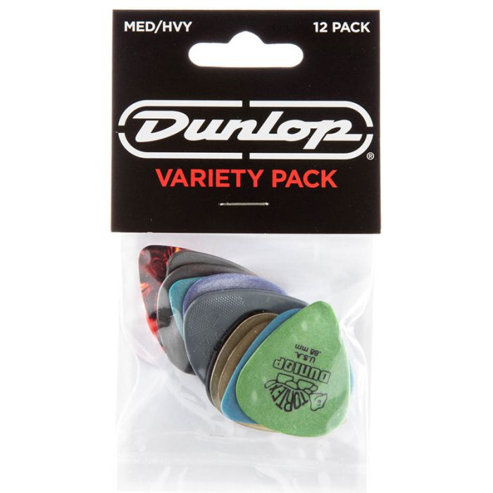 Mediatoru komplekts Dunlop Variety Pack Medium Heavy 12gab