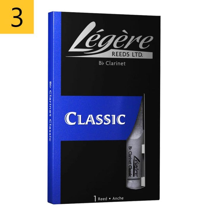 Legere Classic BB3.00 Bb klarnetes mēlīte No 3