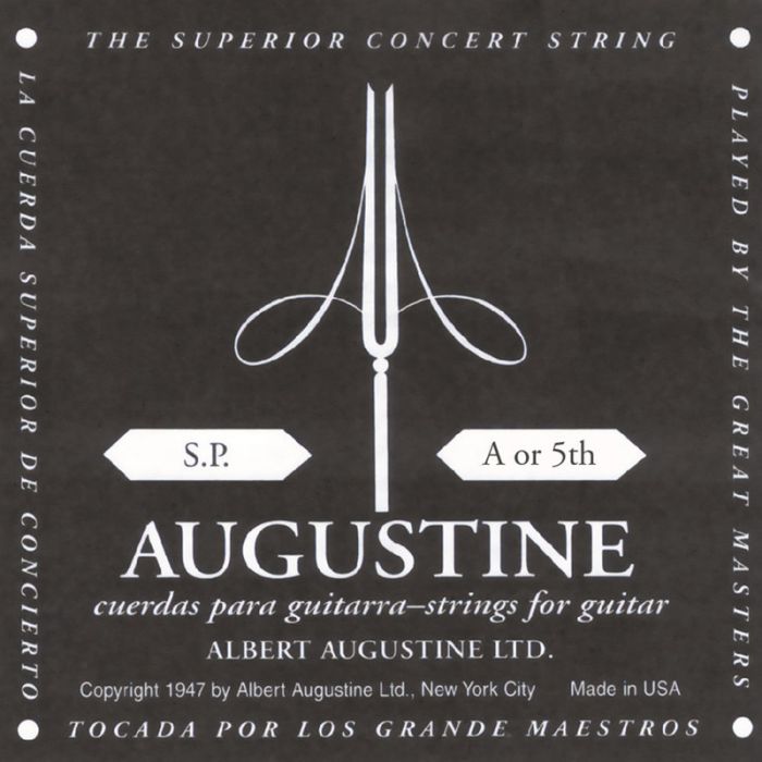 A-5 piektā stīga Augustine Black klasiskajai ģitārai