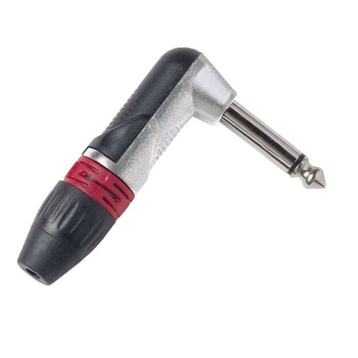 6,3mm mono jack ar leņķi S63MA konektors