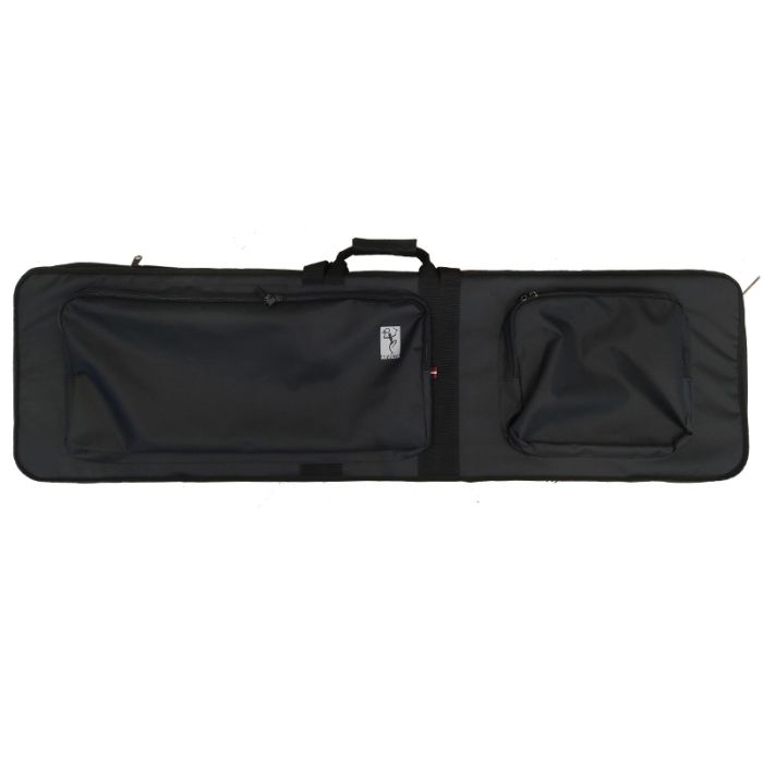 taustiņinstrumentu soma melnā krāsā