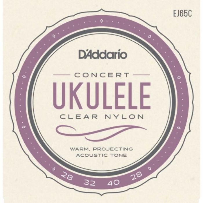 Koncerta ukuleles stīgas D'Addario EJ65C