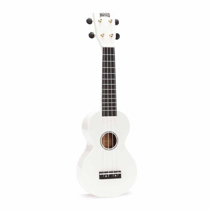 Balta ukulele ar somu