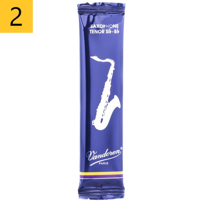 Nr. 2 Vandoren SR222 tenora saksofona mēlīte zilajā iepakojumā