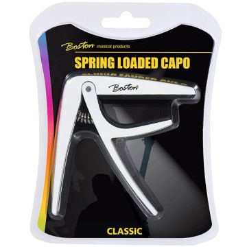 Balts kapodasters klasiskajai ģitārai Boston BC-86-WH