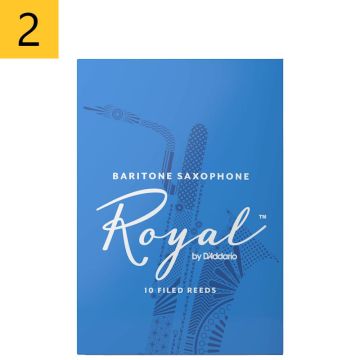 2 Daddario Royal RLB1020 baritona saksofona mēlīte 