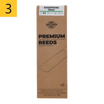 3 Selmer Premium tenora saksofona mēlīte