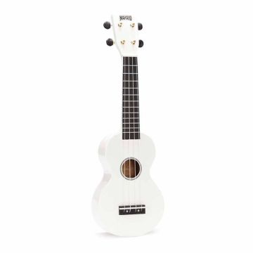 Balta ukulele ar somu