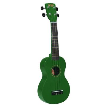 zaļa ukulele bērniem un iesācējiem, pirkt ukuleli